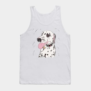 Cute Dalmatian Dog Tank Top